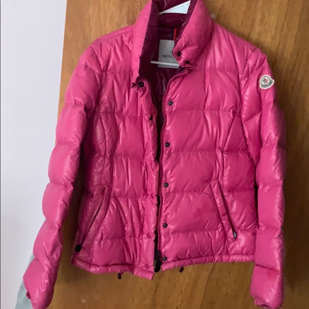 Moncler hot pink vintage Claire puffer jacket
